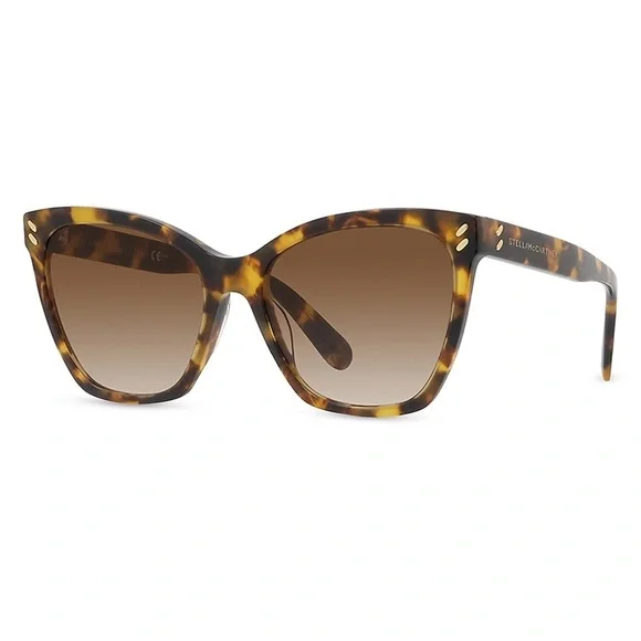 NWT Stella McCartney 55mm Sunglasses Stella McCartney Square Shiny 52MM Sunglasses | Saks Fifth  main image 4